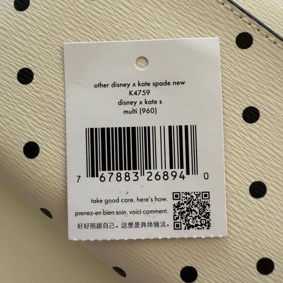 Disney x Kate Spade Minnie Mouse Large Continental Wallet NWT - Picture 10 of 12